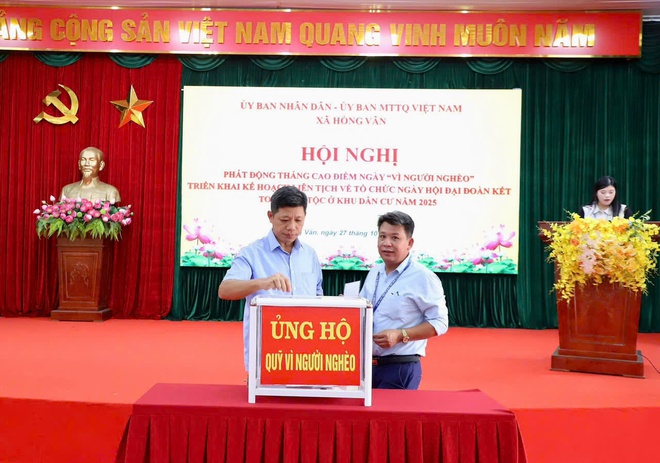 XÃ HỒNG VÂN PHÁT ĐỘNG THÁNG CAO ĐIỂM NGÀY “VÌ NGƯỜI NGHÈO” VÀ TRIỂN KHAI NGÀY HỘI ĐẠI ĐOÀN KẾT TOÀN DÂN TỘC Ở KHU DÂN CƯ NĂM 2025 - Ảnh 5.