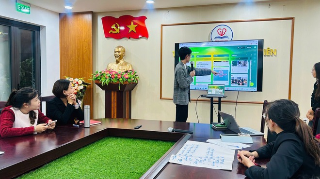 Trường THCS Giang Biên: Sinh hoạt chuyên môn - Tạo hứng thú học tập cho học sinh- Ảnh 3.