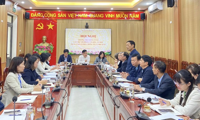 THƯỜNG TRỰC ĐẢNG ỦY XÃ TRUNG GIÃ LÀM VIỆC VỚI PHÒNG VĂN HÓA - XÃ HỘI; TRUNG TÂM VĂN HÓA, THÔNG TIN & THỂ THAO- Ảnh 10.