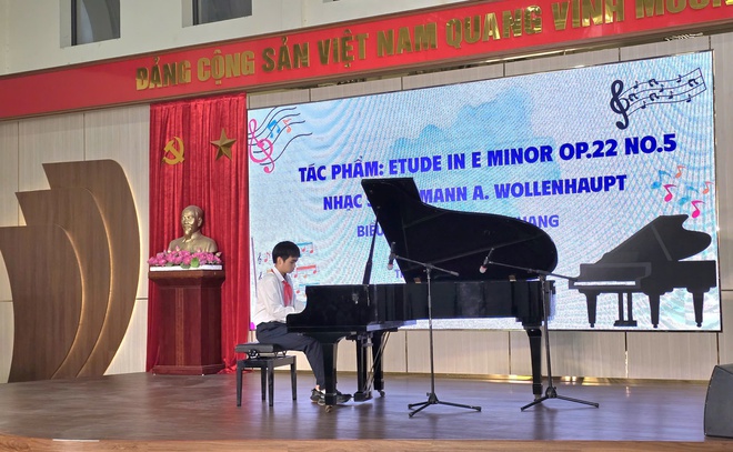 Phường Vĩnh Hưng tìm kiếm tài năng nhạc cụ học sinh phổ thông lần thứ I- Ảnh 2.