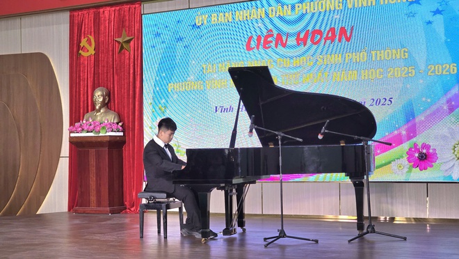 Phường Vĩnh Hưng tìm kiếm tài năng nhạc cụ học sinh phổ thông lần thứ I- Ảnh 4.