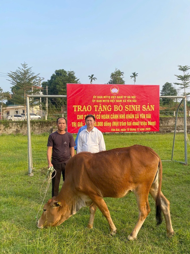 ỦY BAN MTTQ XÃ YÊN BÀI TRAO BÒ SINH SẢN CHO 6 HỘ CÓ HOÀN CẢNH KHÓ KHĂN- Ảnh 2.