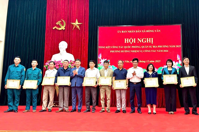 Hồng Vân tổng kết công tác quốc phòng, quân sự năm 2025; triển khai phương hướng, nhiệm vụ năm 2026- Ảnh 3.