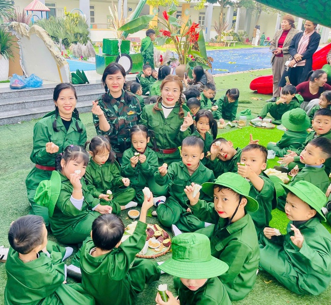 Trường Mầm non xã Yên Bài tổ chức hoạt động trải nghiệm với chủ đề “Chúng em là chiến sĩ”- Ảnh 1.