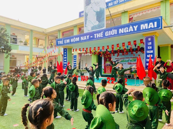 Trường Mầm non xã Yên Bài tổ chức hoạt động trải nghiệm với chủ đề “Chúng em là chiến sĩ”- Ảnh 10.