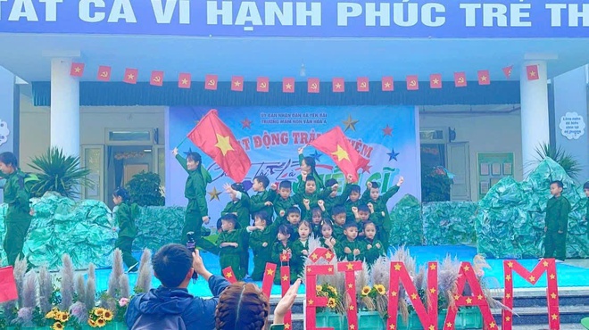 Trường Mầm non xã Yên Bài tổ chức hoạt động trải nghiệm với chủ đề “Chúng em là chiến sĩ”- Ảnh 16.