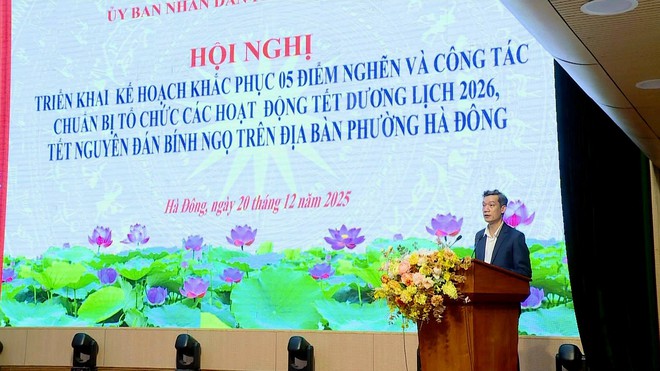 UBND phường Hà Đông triển khai kế hoạch khắc phục 5 điểm nghẽn, bảo đảm trật tự, an toàn dịp Tết 2026- Ảnh 2.
