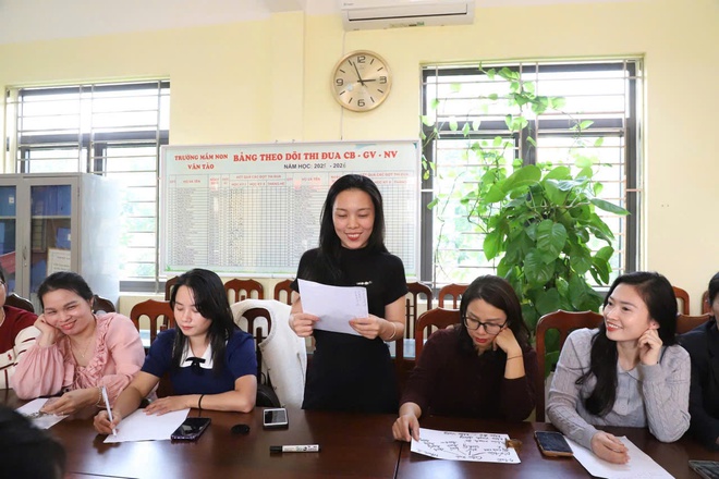 Trường Mầm non Vân Tảo tổ chức chuyên đề bồi dưỡng đạo đức của người giáo viên mầm non và quản lý cảm xúc của người giáo viên mầm non trong hoạt động nghề nghiệp- Ảnh 5.