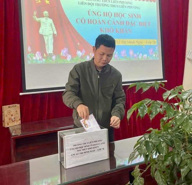 Trường THCS Liên Phương, xã Hồng Vân ủng hộ học sinh có hoàn cảnh đặc biệt khó khăn- Ảnh 4.