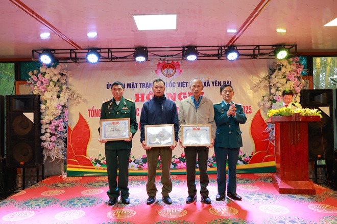 UB MTTQ xã Yên Bài tổng kết công tác mặt trận và các tổ chức chính trị xã hội năm 2025.- Ảnh 24.