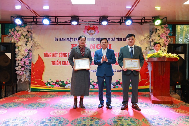 UB MTTQ xã Yên Bài tổng kết công tác mặt trận và các tổ chức chính trị xã hội năm 2025.- Ảnh 20.