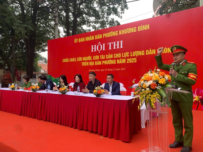 Khương Đình: Hội thi chữa cháy, cứu người, cứu tài sản năm 2025 thành công tốt đẹp- Ảnh 11.