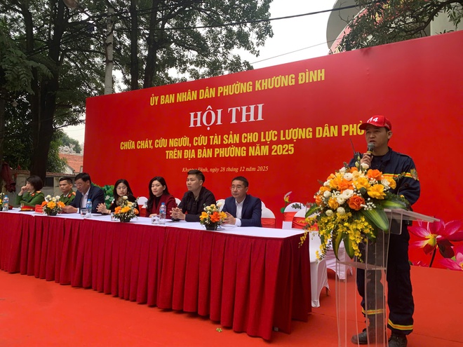 Khương Đình: Hội thi chữa cháy, cứu người, cứu tài sản năm 2025 thành công tốt đẹp- Ảnh 10.