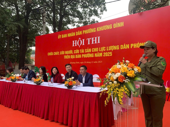 Khương Đình: Hội thi chữa cháy, cứu người, cứu tài sản năm 2025 thành công tốt đẹp- Ảnh 12.