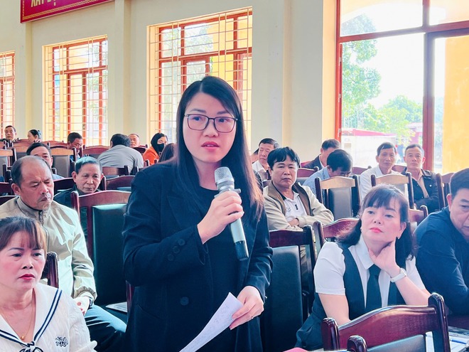 HỘI NGHỊ ĐỐI THOẠI GIỮA NGƯỜI ĐỨNG ĐẦU CẤP ỦY, CHÍNH QUYỀN XÃ TRUNG GIÃ VỚI MTTQ VÀ NHÂN DÂN NĂM 2025- Ảnh 4.