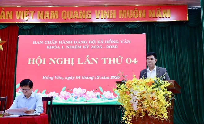 Đảng bộ xã Hồng Vân: Hội nghị Ban chấp hành Đảng bộ xã lần thứ tư: Đánh giá kết quả công tác năm 2025, quyết liệt lãnh đạo thực hiện nhiệm vụ năm 2026- Ảnh 4.