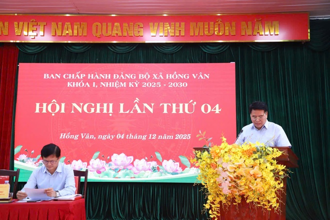 Đảng bộ xã Hồng Vân: Hội nghị Ban chấp hành Đảng bộ xã lần thứ tư: Đánh giá kết quả công tác năm 2025, quyết liệt lãnh đạo thực hiện nhiệm vụ năm 2026- Ảnh 5.
