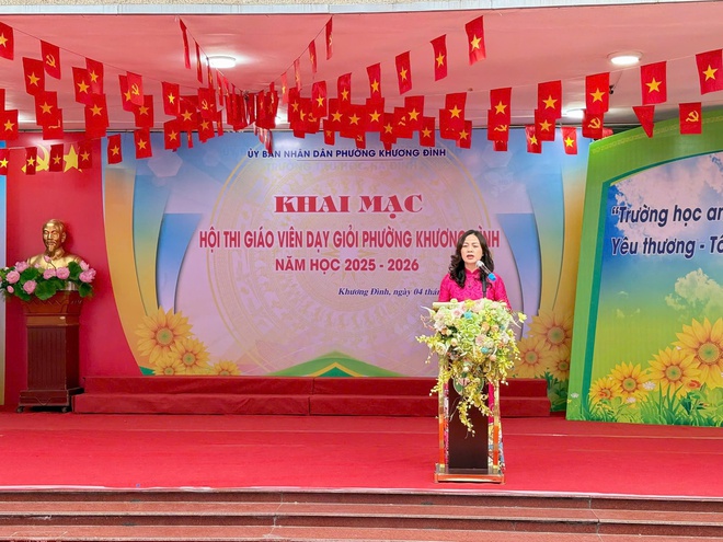 Khai mạc Hội thi Giáo viên dạy giỏi phường Khương Đình năm học 2025–2026- Ảnh 3.