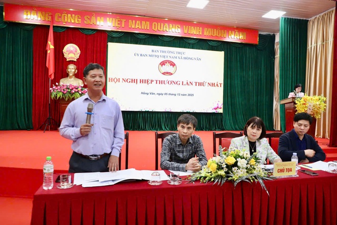 Hội nghị hiệp thương lần thứ nhất để thỏa thuận về cơ cấu, thành phần, số lượng giới thiệu người ứng cử đại biểu HĐND xã Hồng Vân nhiệm kỳ 2026-2031- Ảnh 3.