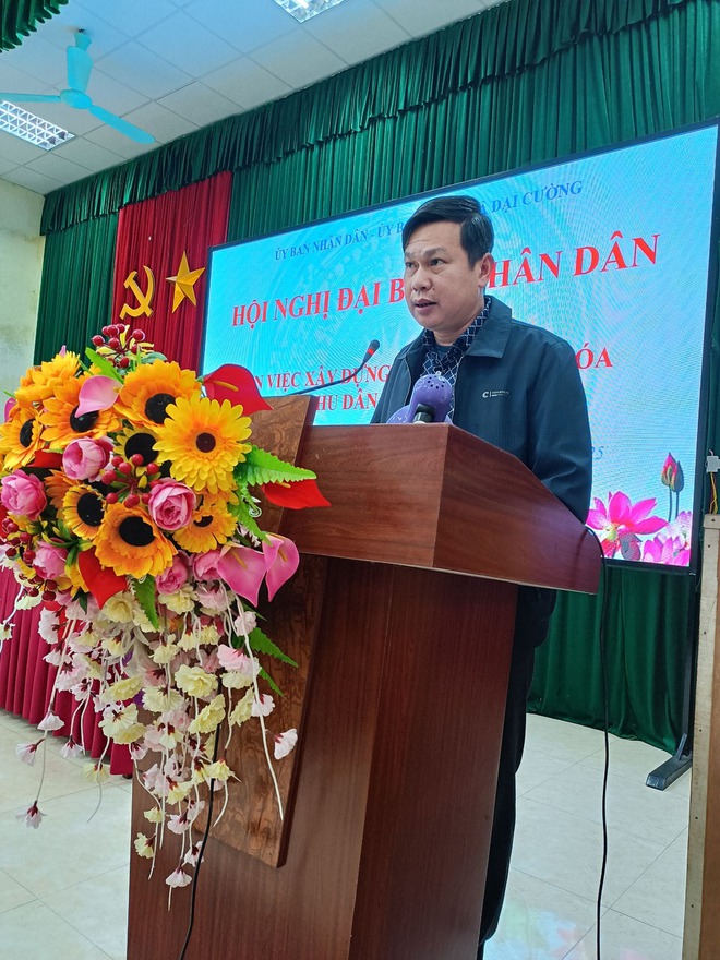 XÃ  ĐẠI CƯỜNG TỔ  CHỨC HỘI NGHỊ ĐẠI BIỂU NHÂN DÂN BÀN  VIỆC  XÂY DỰNG ĐỜI SỐNG VĂN HOÁ Ở CƠ SỞ NĂM 2025; - Ảnh 2.