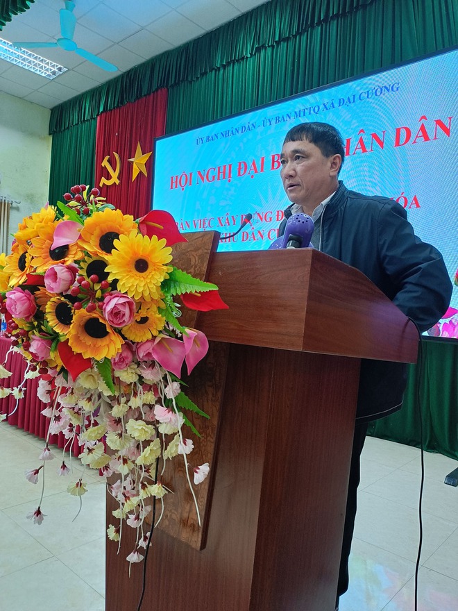 XÃ  ĐẠI CƯỜNG TỔ  CHỨC HỘI NGHỊ ĐẠI BIỂU NHÂN DÂN BÀN  VIỆC  XÂY DỰNG ĐỜI SỐNG VĂN HOÁ Ở CƠ SỞ NĂM 2025; - Ảnh 3.
