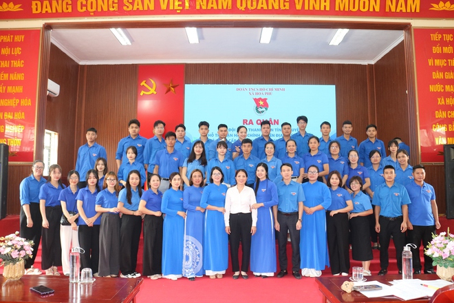 Lễ trao quyết định của Thành đoàn Hà Nội về công tác cán bộ tại xã Hòa Phú- Ảnh 5.