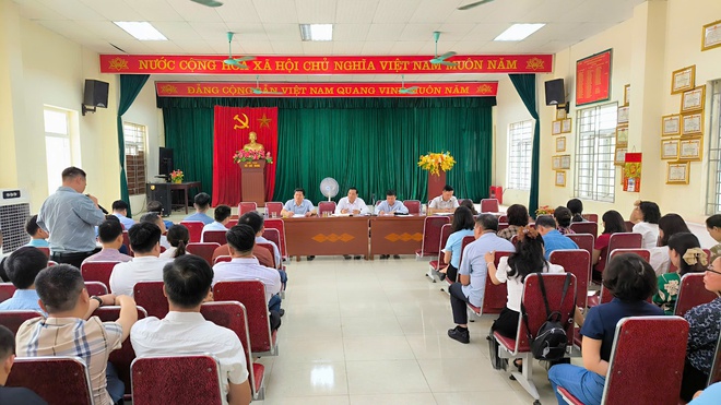 LÃNH ĐẠO UBND XÃ THƯ LÂM LÀM VIỆC VỚI CÁC ĐƠN VỊ ĐANG THỰC HIỆN CÁC DỰ ÁN XÂY DỰNG CƠ SỞ VẬT CHẤT TRƯỜNG HỌC TRÊN ĐỊA BÀN XÃ- Ảnh 2.