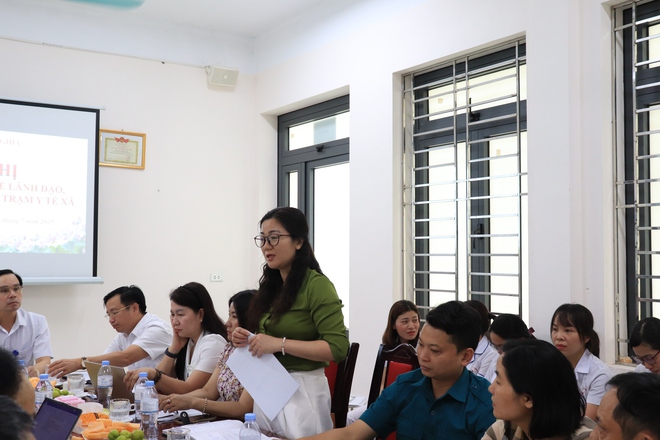 Ban thường vụ Đảng ủy Phú Nghĩa làm việc với tập thể lãnh đạo, viên chức, nhân viên Trạm Y tế xã- Ảnh 7.