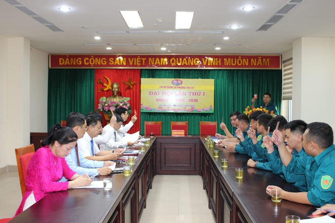 Đại hội Chi bộ Quân sự phường Yên Sở- Ảnh 3.