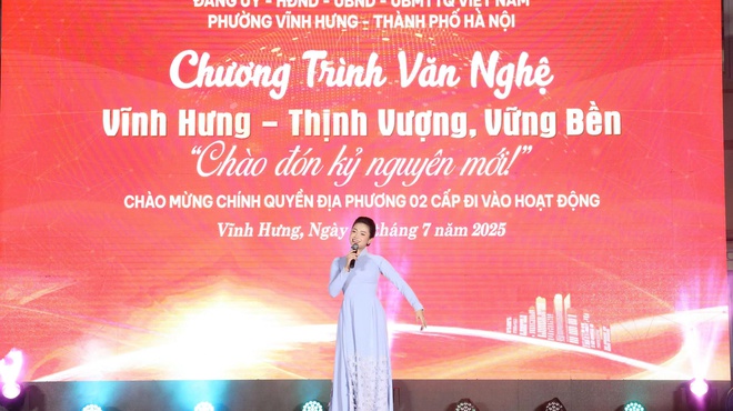 CHƯƠNG TRÌNH VĂN NGHỆ "VĨNH HƯNG – THỊNH VƯỢNG, VỮNG BỀN" CHÀO MỪNG PHƯỜNG VĨNH HƯNG CHÍNH THỨC ĐI VÀO HOẠT ĐỘNG- Ảnh 1.