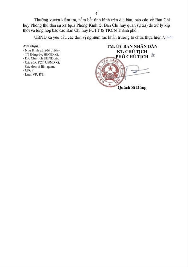 Chủ động ứng phó bão số 3 (Wipha) và nguy cơ mưa lớn, lũ, ngập lụt trên địa bàn xã.- Ảnh 4.