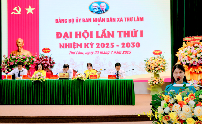 ĐẢNG BỘ UBND XÃ THƯ LÂM TỔ CHỨC ĐẠI HỘI ĐẢNG BỘ LẦN THỨ NHẤT, NHIỆM KỲ 2025-2030.- Ảnh 5.