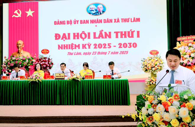 ĐẢNG BỘ UBND XÃ THƯ LÂM TỔ CHỨC ĐẠI HỘI ĐẢNG BỘ LẦN THỨ NHẤT, NHIỆM KỲ 2025-2030.- Ảnh 7.
