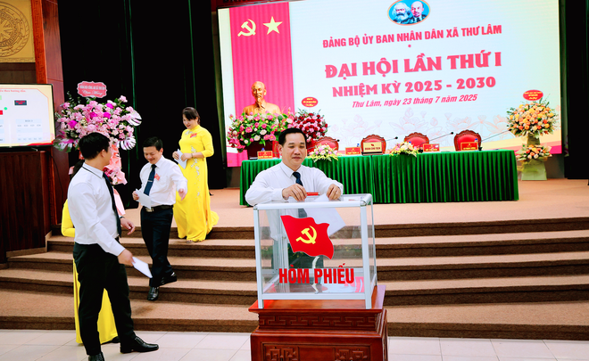 ĐẢNG BỘ UBND XÃ THƯ LÂM TỔ CHỨC ĐẠI HỘI ĐẢNG BỘ LẦN THỨ NHẤT, NHIỆM KỲ 2025-2030.- Ảnh 8.