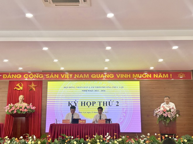 Kỳ họp thứ 2 - HĐND lâm thời phường Phúc Lợi nhiệm kỳ 2021 - 2026- Ảnh 5.