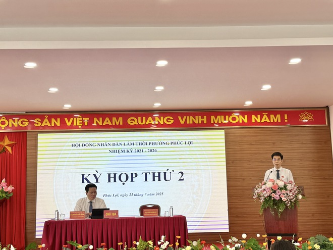 Kỳ họp thứ 2 - HĐND lâm thời phường Phúc Lợi nhiệm kỳ 2021 - 2026- Ảnh 4.