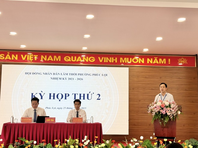 Kỳ họp thứ 2 - HĐND lâm thời phường Phúc Lợi nhiệm kỳ 2021 - 2026- Ảnh 6.