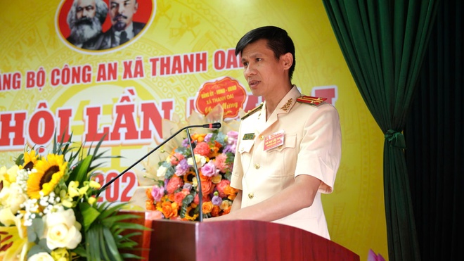 Đại hội Đảng bộ Công an xã Thanh Oai lần thứ I, nhiệm kỳ 2025-2030: Quyết tâm đáp ứng yêu cầu trong tình hình mới- Ảnh 7.