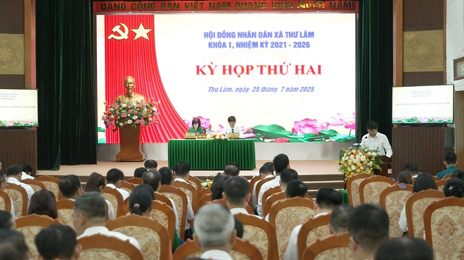 HĐND XÃ THƯ LÂM KHÓA I, NHIỆM KỲ 2021-2026 TỔ CHỨC KỲ HỌP THỨ HAI.- Ảnh 3.