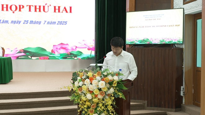 HĐND XÃ THƯ LÂM KHÓA I, NHIỆM KỲ 2021-2026 TỔ CHỨC KỲ HỌP THỨ HAI.- Ảnh 5.