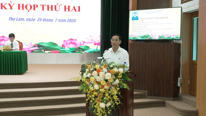 HĐND XÃ THƯ LÂM KHÓA I, NHIỆM KỲ 2021-2026 TỔ CHỨC KỲ HỌP THỨ HAI.- Ảnh 6.