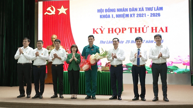 HĐND XÃ THƯ LÂM KHÓA I, NHIỆM KỲ 2021-2026 TỔ CHỨC KỲ HỌP THỨ HAI.- Ảnh 9.