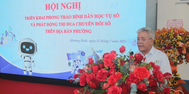 Khương Đình: Phát động phong trào “Bình dân học vụ số” và thi đua chuyển đổi số- Ảnh 4.