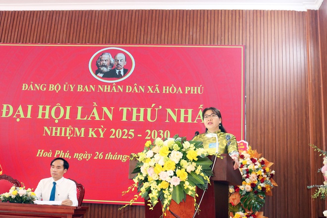 Đảng bộ UBND xã Hòa Phú tổ chức thành công Đại hội lần thứ I, nhiệm kỳ 2025 - 2030- Ảnh 6.