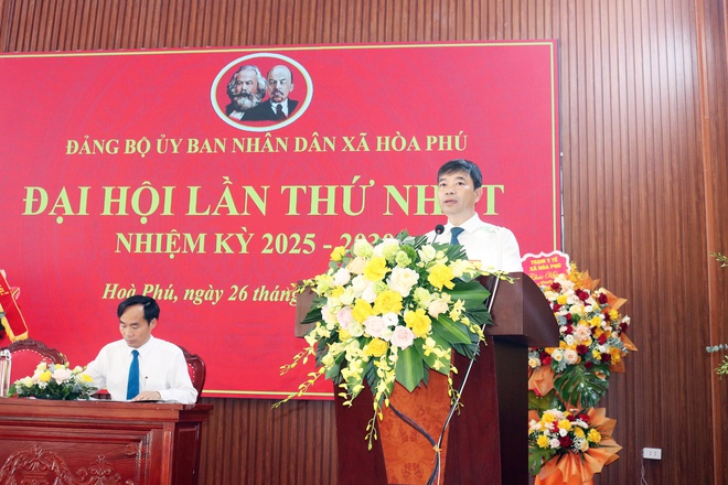 Đảng bộ UBND xã Hòa Phú tổ chức thành công Đại hội lần thứ I, nhiệm kỳ 2025 - 2030- Ảnh 2.