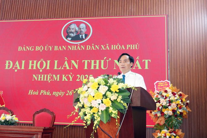 Đảng bộ UBND xã Hòa Phú tổ chức thành công Đại hội lần thứ I, nhiệm kỳ 2025 - 2030- Ảnh 3.