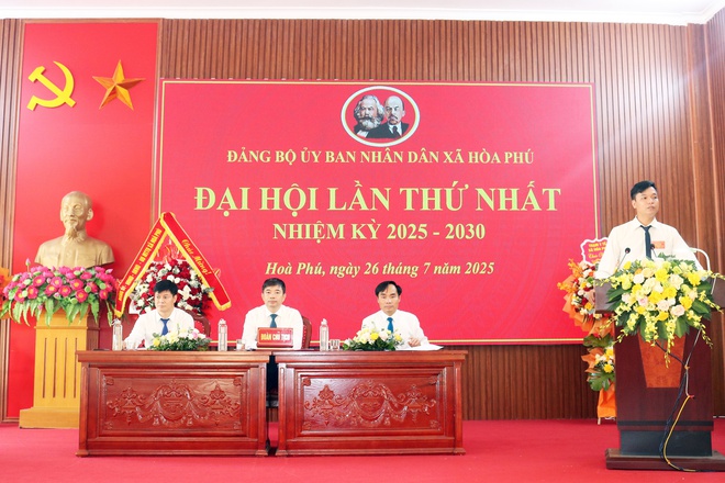 Đảng bộ UBND xã Hòa Phú tổ chức thành công Đại hội lần thứ I, nhiệm kỳ 2025 - 2030- Ảnh 4.