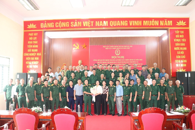 Ban chấp hành Hội Cựu Chiến Binh xã Hòa Phú tổ chức Hội nghị công bố quyết định thành lập Hội CCB xã- Ảnh 7.
