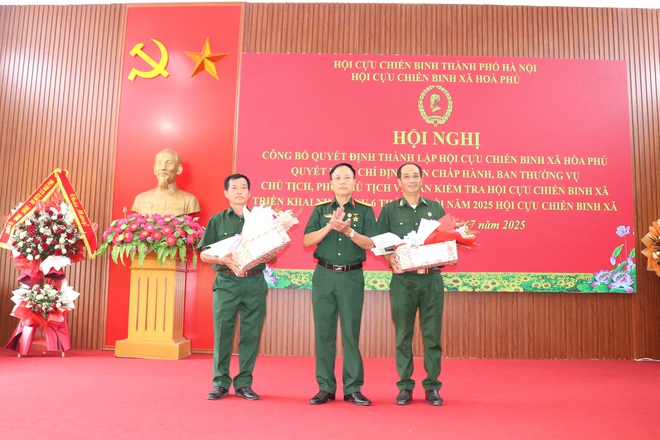 Ban chấp hành Hội Cựu Chiến Binh xã Hòa Phú tổ chức Hội nghị công bố quyết định thành lập Hội CCB xã- Ảnh 4.