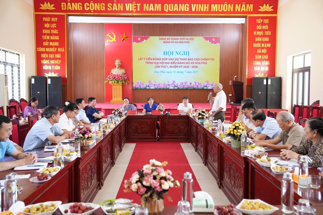 Xã Hòa Phú: Hội nghị xin ý kiến đóng góp ý kiến vào dự thảo báo cáo chính trị trình Đại hội đại biểu Đảng bộ xã Hòa Phú lần thứ I

- Ảnh 6.